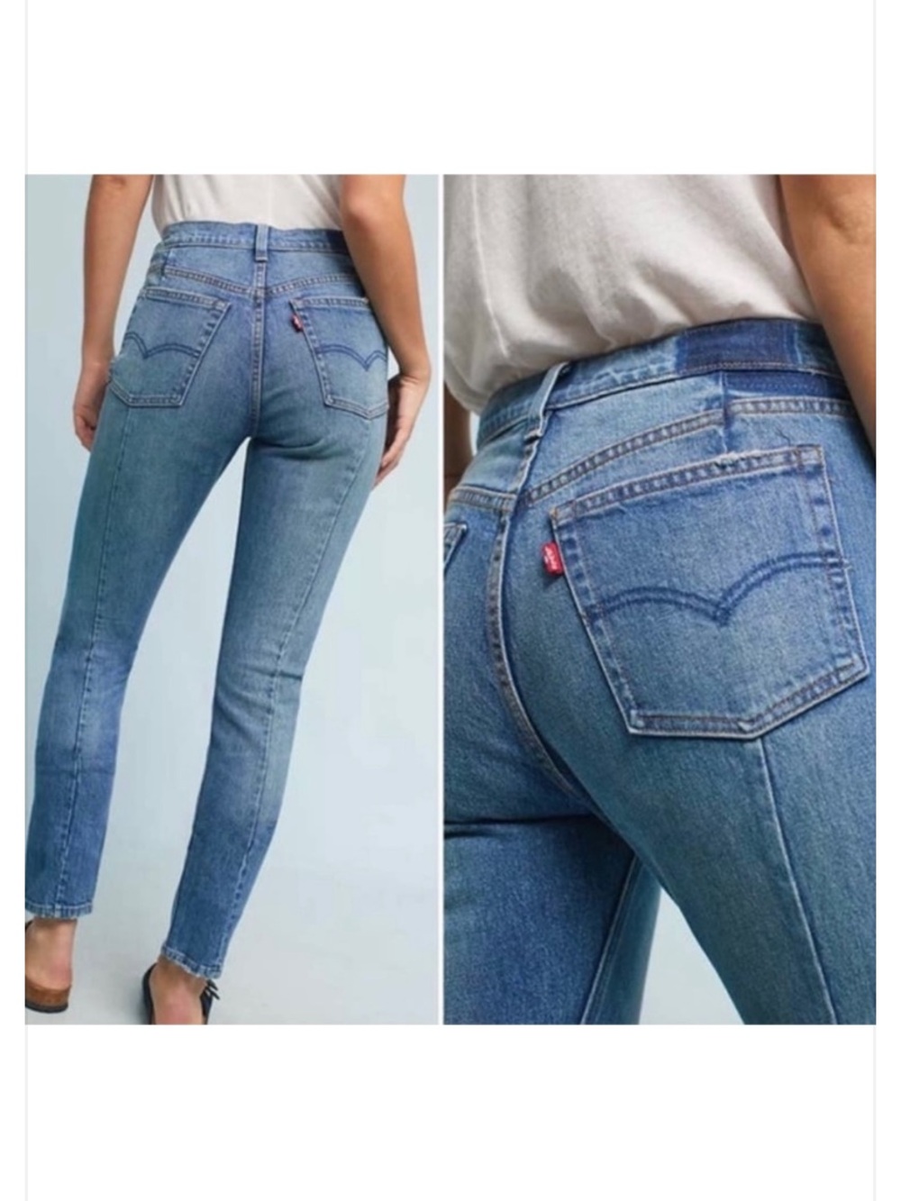 Levi’s altered skinny jeans size 28x28